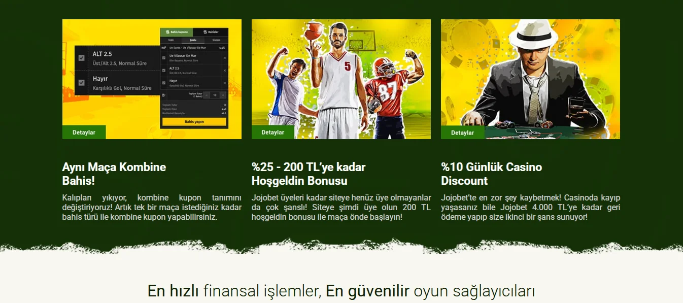 Jojobet Bonusları